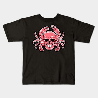 Scary Crab  Skull Head Kids T-Shirt